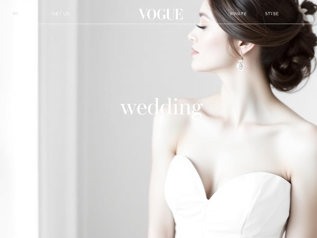 Esempio sito matrimonio stile Minimal